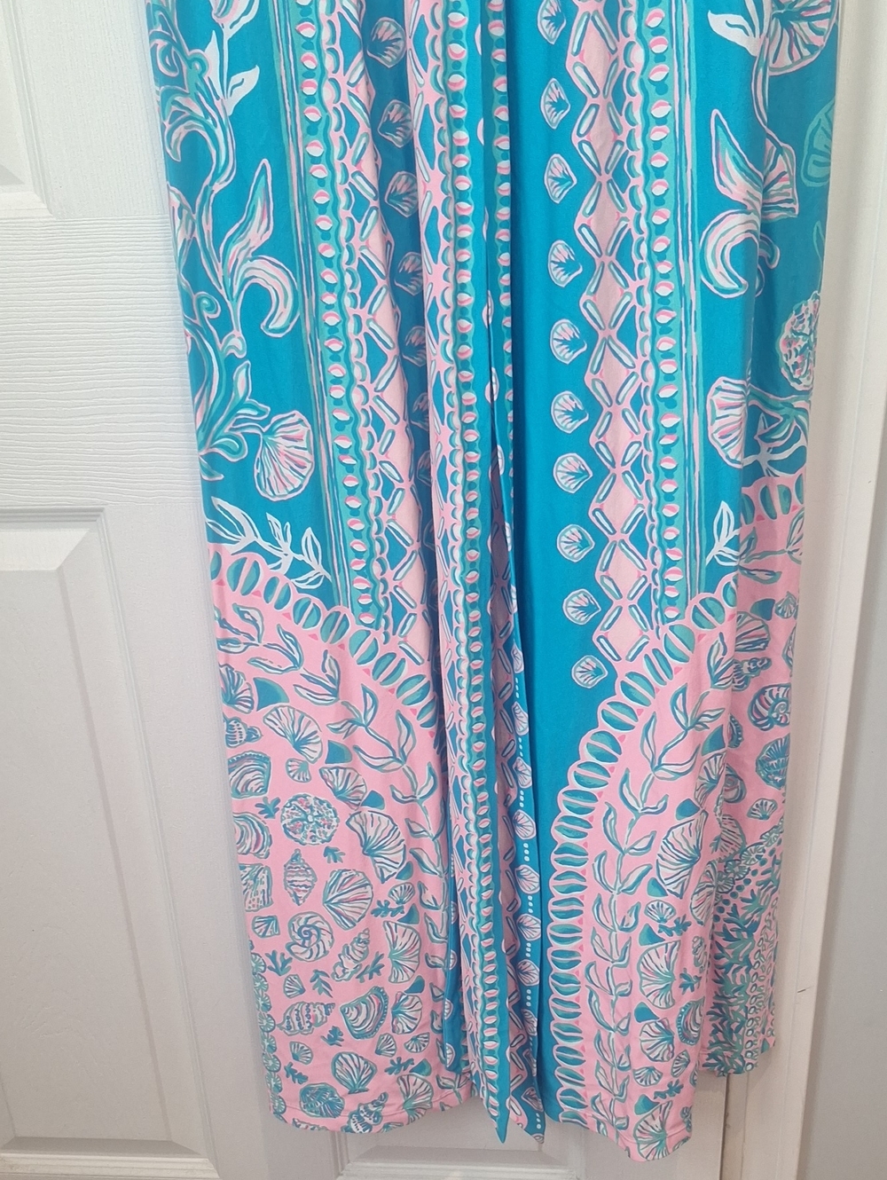 NWT Lilly Pulitzer Esmarella Water Ya Maxi Dress Sz L - Picture 6 of 7